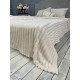 Плед-покривало євро Королівська Смужка 7 см 20097 200х220 см молочний