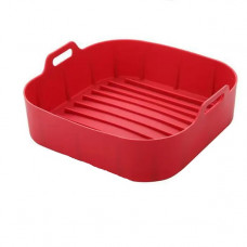 Форма в аерогриль Квадртана силіконова 20080 18.5х18.5х5 см червона