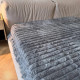 Плед-покривало євро Koloco Шарпей Смуга 4 см 20207 200х230 см сірий