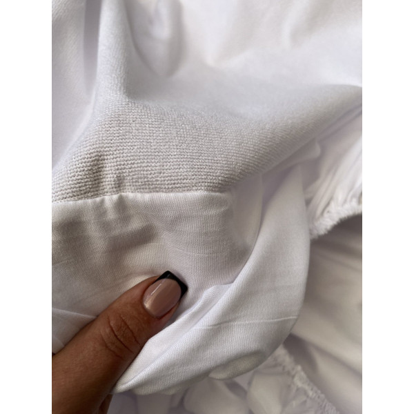 Наматрацник водонепроникний Soft Textile Home Аквастоп 20221 90х200 см білий