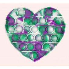 Антистрес іграшка Pop It Зелене серце пупирка 5101