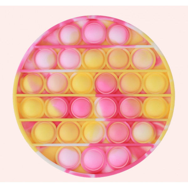 Антистрес іграшка Pop It рожевий коло пупирка 5109
