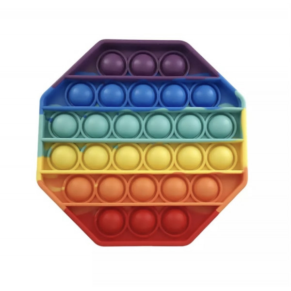 Антистрес іграшка Pop It Косинець пупирка веселка 5012