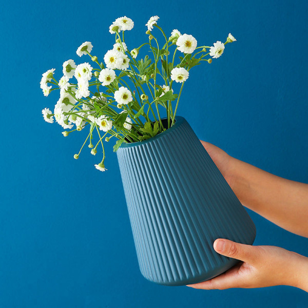 Ваза для квітів 14279 16х20 см синя