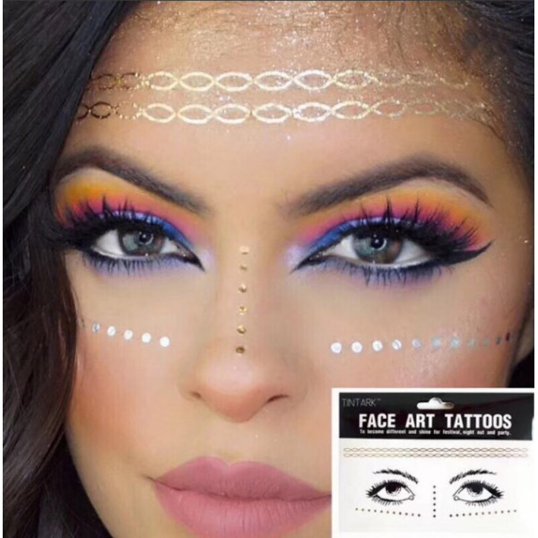 Тимчасове тату ластовиння для обличчя та тіла Stylishly 2 9562