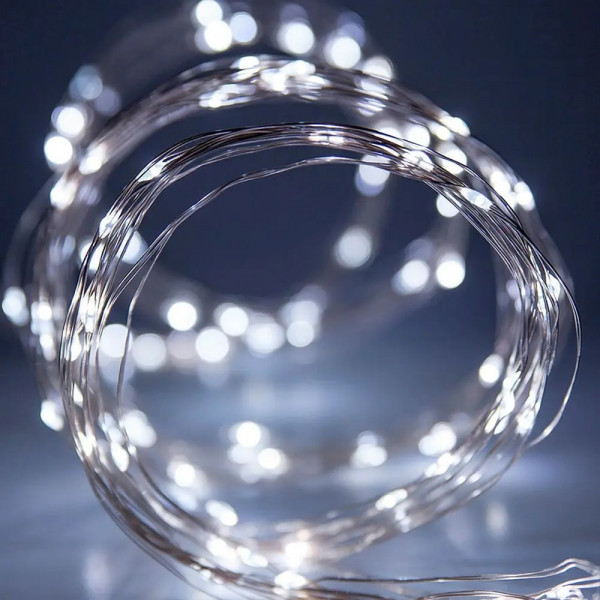 Гірлянда вулична на сонячній батареї на 200 лампочок 13729 22 м біла