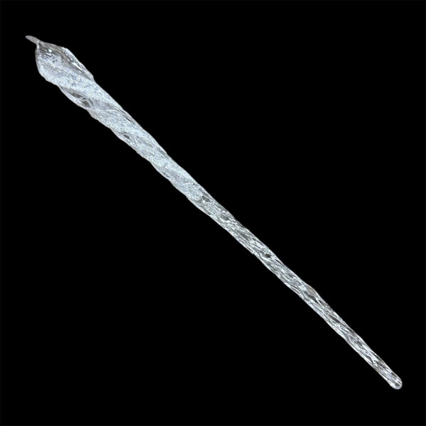 Іграшка на ялинку Бурулька 19799 28 см прозора