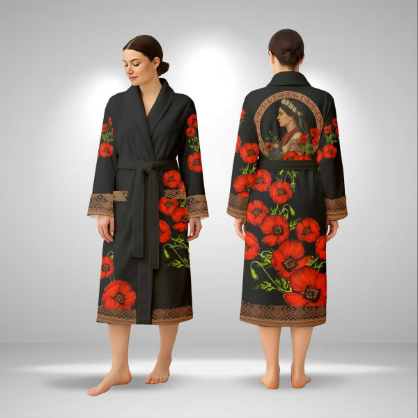 Кімоно жіноче з плюшевого велюру Red Grace 29504 3XL