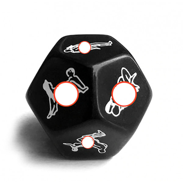 Кубик сімейний Камасутра на 12 сторін 5421 чорний