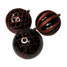 Набір іграшок на ялинку P26-5 19546 10 см 3 шт