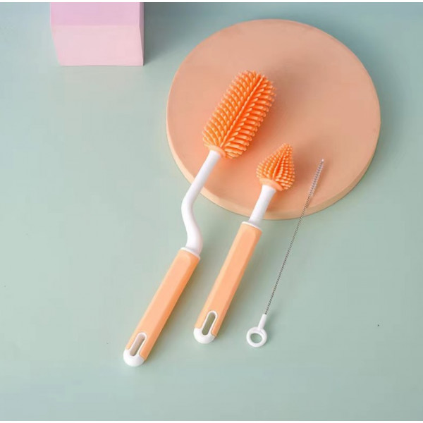 Набір щіток для миття 18464 3 предмети помаранчевий