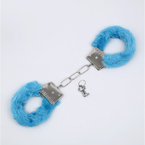 Наручники плюшеві 5974 6х8 см блакитні