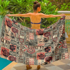 Парео пляжне з 3D принтом Aloha Patch 31171 150х180 см