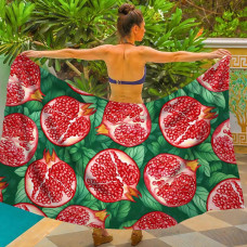 Парео пляжне з 3D принтом Juicy Ruby 31079 80х150 см
