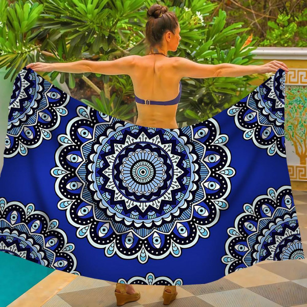 Парео пляжне з 3D принтом Mystic Eye 31055 80х150 см