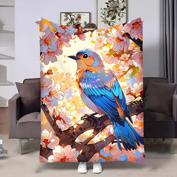 Плед 3D Весна Пташка 18052 160х200 см