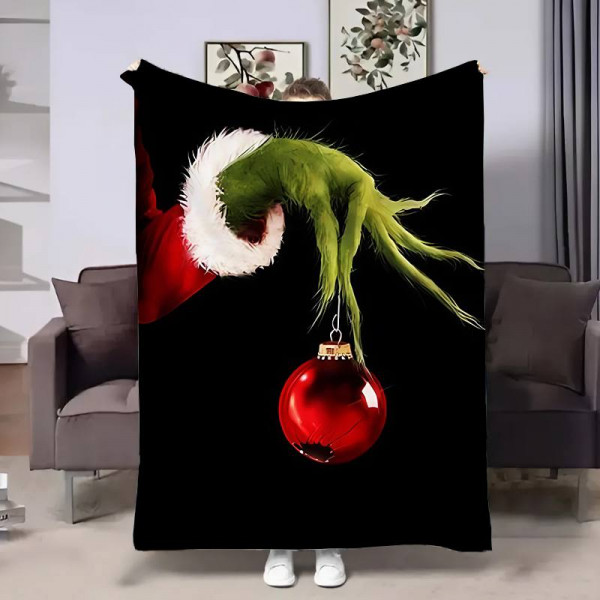 Плед 3D Грінч Black 17737 160х200 см