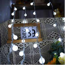 Гірлянда світлодіодна від мережі Кулі Y25-20W 19585 4 м холодний білий