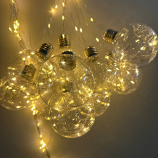 Гірлянда світлодіодна від мережі Штора Y-20-65WW 19722 3х0.5 м 10 LED теплий жовтий