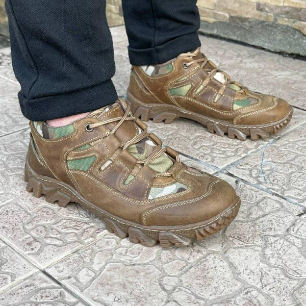 Кросівки чоловічі тактичні 6646 41 р 26,5 см коричневі