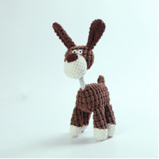 М'яка іграшка для тварин Ослик 11089 21х7х29 см коричневий