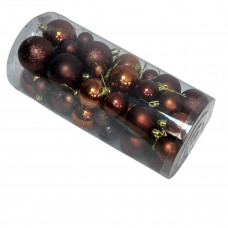 Набір іграшок на ялинку K49-57 19738 56 шт шоколадний