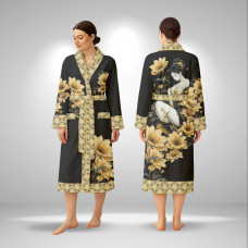Кімоно жіноче з плюшевого велюру Golden Blossom 29471 L