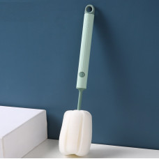 Мочалка для миття пляшок та склянок 14764 5х8х27 см зелена