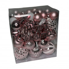 Набір іграшок на ялинку LG-102-1 19548 65 рожевий