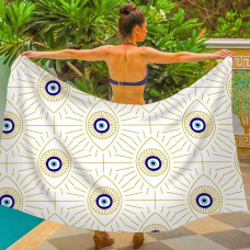 Парео пляжне з 3D принтом Golden Nazar 31086 120х150 см