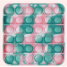 Антистрес іграшка Pop It Бірюзовий квадрат пупирка 5118