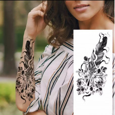 Тимчасовий тату водостійкий 3D великий Тигр FF-109 17.5х8.5 см