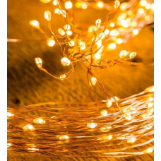 Гірлянда від мережі на 200 лампочок Кінський хвіст 14049 10 шт х 2 м жовта