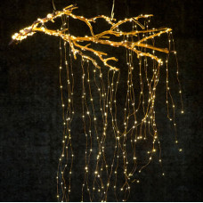 Гірлянда світлодіодна від мережі на 200 лампочок Роса 13743 2 м жовта