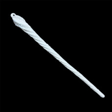 Іграшка на ялинку Бурулька 19800 28 см біла