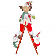 Драбина декоративна новорічна Олень 19414 70 см