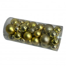 Набір іграшок на ялинку K14-71 19734 56 шт золотистий