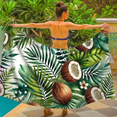 Парео пляжне з 3D принтом Coconut Breeze 31043 80х150 см
