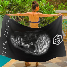 Парео пляжне з 3D принтом Hexa Skull 31112 80х150 см