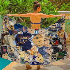 Парео пляжне з 3D принтом Polo Bear Club 31082 80х150 см