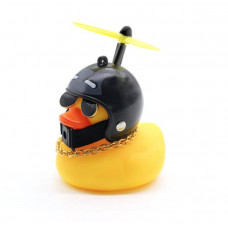 Автомобільна качка з шоломом і кріпленням Funny Ducks Black Iron Man 5179
