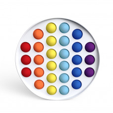 Антистрес іграшка Pop It Білий круг пупирка 5116