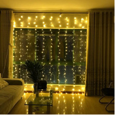 Гірлянда світлодіодна від мережі Водоспад Y-010WW 19660 2х2 м теплий жовтий