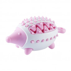 Іграшка-годівниця для тварин Їжачок 11181 14.8х7.2 см рожева