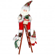 Драбина декоративні новорічні Санта 19416 70 см