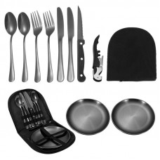 Набір для пікніка 11281 11 предметів чорний