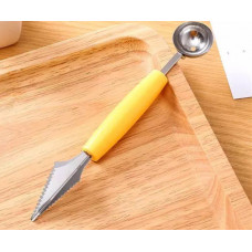 Ніж-ложка для дині 8448 18 см жовтий