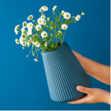 Ваза для квітів 14279 16х20 см синя