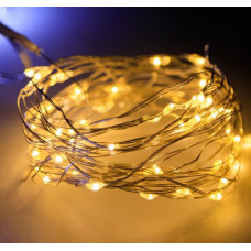Гірлянда світлодіодна на 2 батарейках Роса 9304 5 м золота