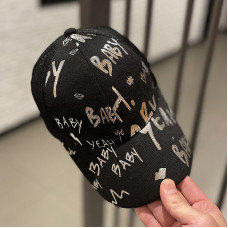 Кепка-бейсболка Написи 8424 56-58 см чорна